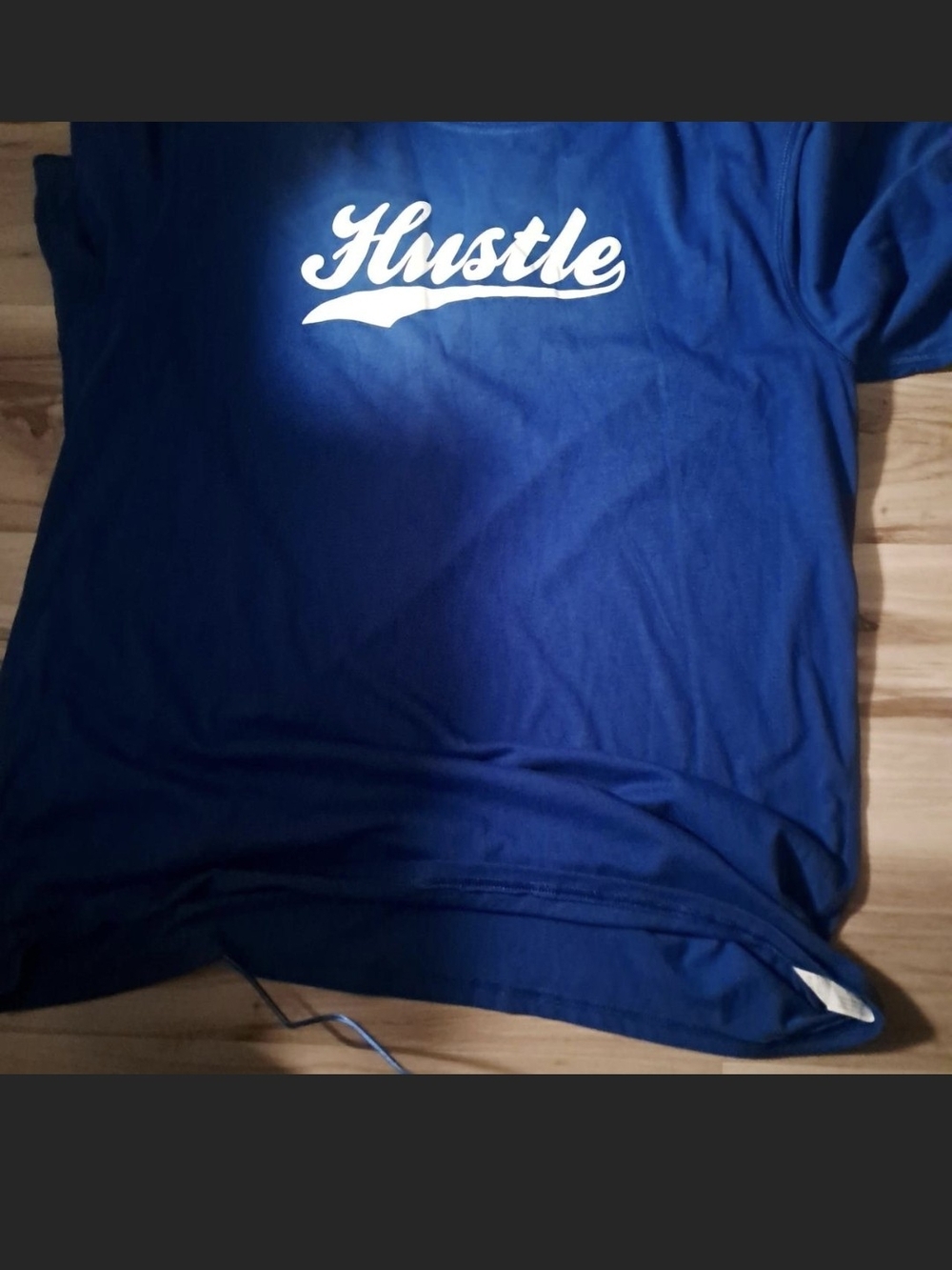 Russell Athletic Navy Blue "Hustle" Graphic Short Sleeve Tee